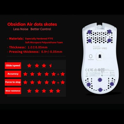 X-Raypad Obsidian Air Mouse Skates – Universal Donuts