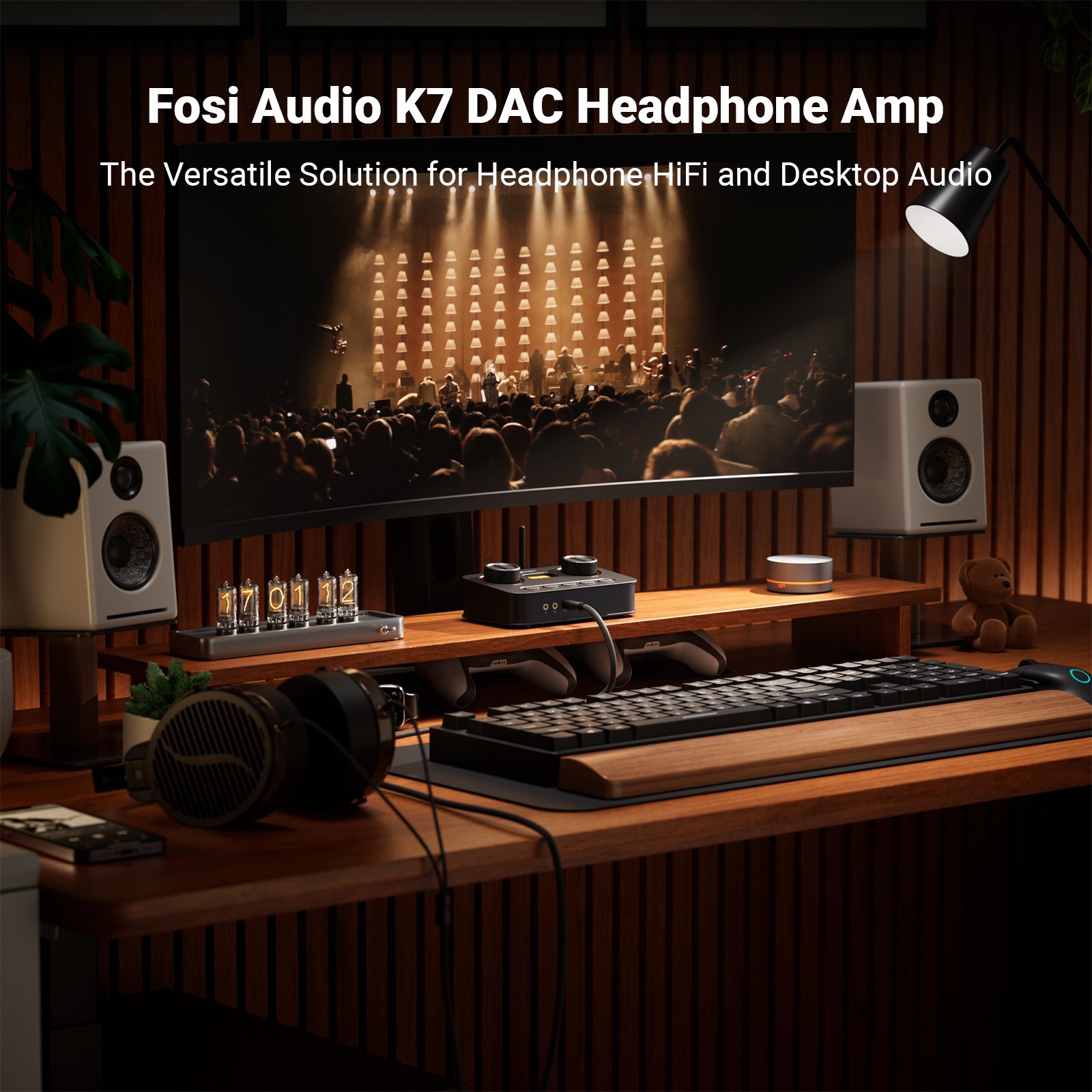 Fosi Audio K7 - AK4493S Desktop DAC/AMP, 2100mW Balanced, Bluetooth aptX HD - Image 7